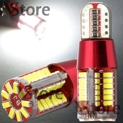 4 LED T10 Red Style LED 57 SMD NO Errore BIANCO Canbus Lampade Luci Posizione  - Immagine 1 di 4