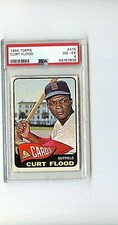 1965 Topps Curt Flood St. Louis Cardinals #415 🚀😳💥 PSA Graded 4