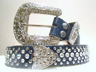 New Womens High Quality Crystal Bling Belt Limited Assortment Colors and Sizes