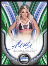 2020 Topps WWE Womens Division Roster Green On Card Auto Alexa Bliss #54/75