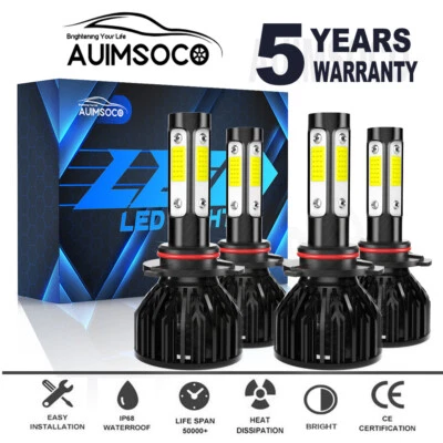 For Saturn SL SL1 SL2 Sedan 4-Door 1991-2002 Combo LED Headlight Bulbs 9005 9006 - Image 1 of 4