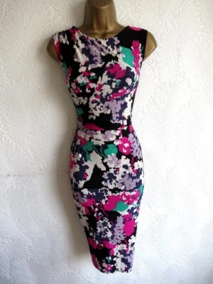 Phase Eight abstract wiggle pencil dress size 14 - Image 1 of 4