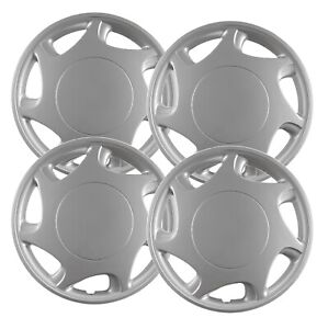 Set of (4) 14" Silver Hubcap Replacements for 1992-2000 Toyota Camry