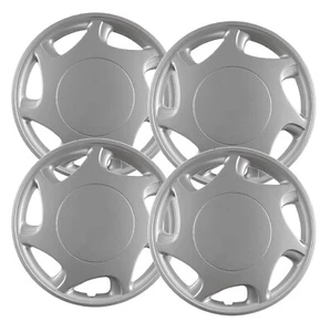 Set of (4) 14" Silver Hubcap Replacements for 1992-2000 Toyota Camry - Picture 1 of 4