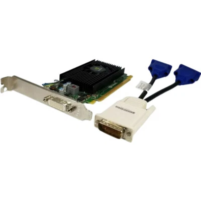 HIGH PROFILE NVS 300 Dell  780 980 990 9010 9020 Dual Monitor VGA Video Card - Image 1 of 3