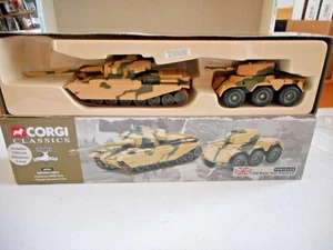 Corgi Classics 69901 British Army Cent Tank + Saladin Armoured Car  1:60 & 1:57 - Picture 1 of 9
