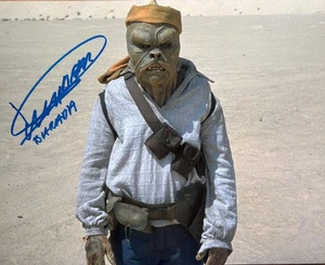 Star Wars Dickey Beer Barada Autograph 8x10 Photograph -GENUINE Signature - Picture 1 of 2