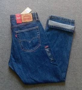 Levi's 505 Jeans Men's 34x29 Regular Fit Blue Denim Medium Wash - Picture 1 of 7