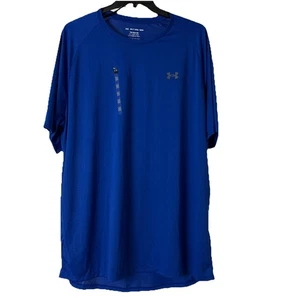 Under Armour Shirt Mens 3XLT Adult Tall Blue The Tech Tee Loose Short Sleeve - Picture 1 of 9