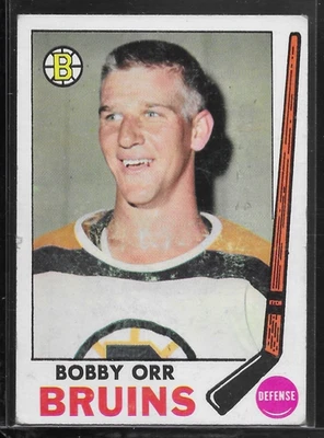 1969 - 70 Topps - Bobby Orr #24(带邮票)VgEx+ — 第 1/2 张图片