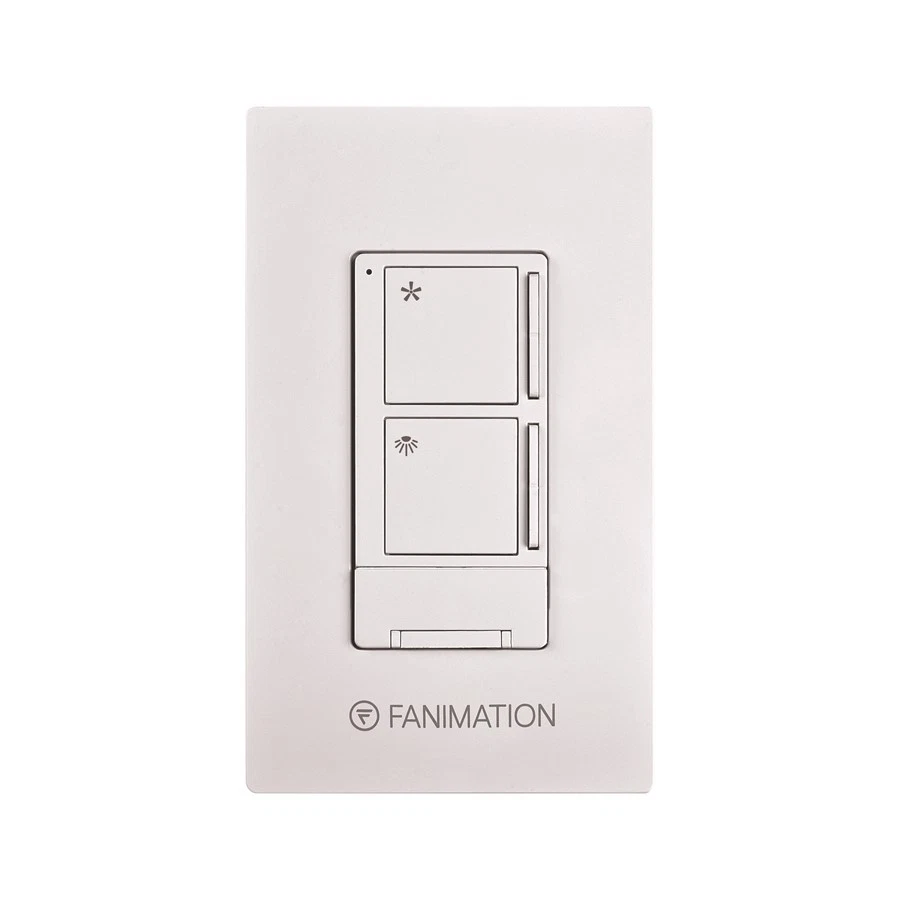 Fanimation Ceiling Fan Wall Control/Receiver, 3 Speed Fan/Light, White - WR506WH - Image 1 of 1