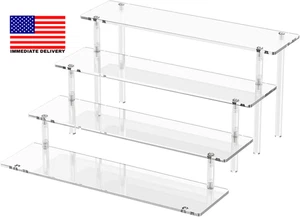 4 Ebenen Acryl Display Riser, Klar Parfüm Organizer Ständer, Großer Cupcake Ständer - Bild 1 von 7