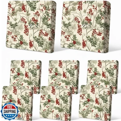 Fundas de cojín de Navidad Tingjoo 8 piezas para patio elástico exterior Foto 1 de 4