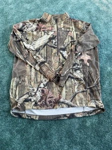 Rocky Men’s L 1/4 Zip Break-Up Camo Hunting Pullover Shirt Jacket Scent IQ 🦌 - Picture 1 of 6