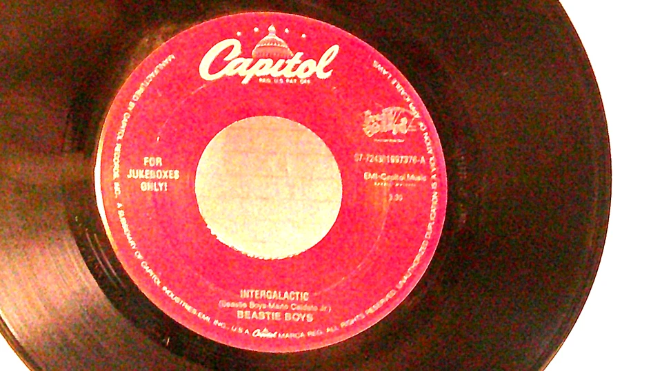 Beastie Boys,Capitol"Intergalactic"US,7"45,1991 For Jukeboxes Only,purple lbls,M Foto 1 de 2