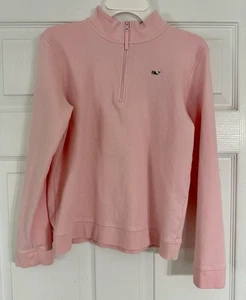 Girl's Vineyard Vines Pink 1/4 Zip Sweatshirt Size Large (14) - Picture 1 of 13