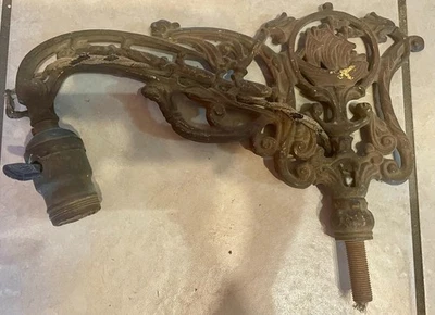 BARZO LÁMPARA PUENTE HIERRO TRABAJO ABIERTO BARCO NÁUTICO VICTORIANO SALVAMENTO GÓTICO marcado "F" Foto 1 de 4