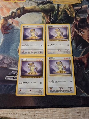 MEOWTH - 56/64 - Jungle - Pokemon Card - LP X4 - Image 1 of 3