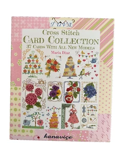 Cross Stitch 37 Card Collection By Maria Diaz For Kanavige in Envelope Package - Foto 1 di 15