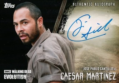 The Walking Dead Evolution, Jose Cantillo ‘Caesar Martinez’ Auto Card #22/50 - Image 1 of 2