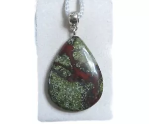 Dragon Jaspis Cabochon Anhänger mit Ringschlaufe Nr. 3606 - Bild 1 von 2