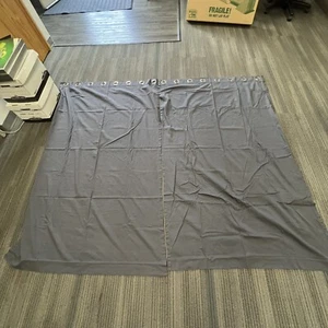 Pair of Grey Curtains w/Silver Grommets 50"/49" x 79.5"/79" Macy's / Kohl’s - Picture 1 of 4