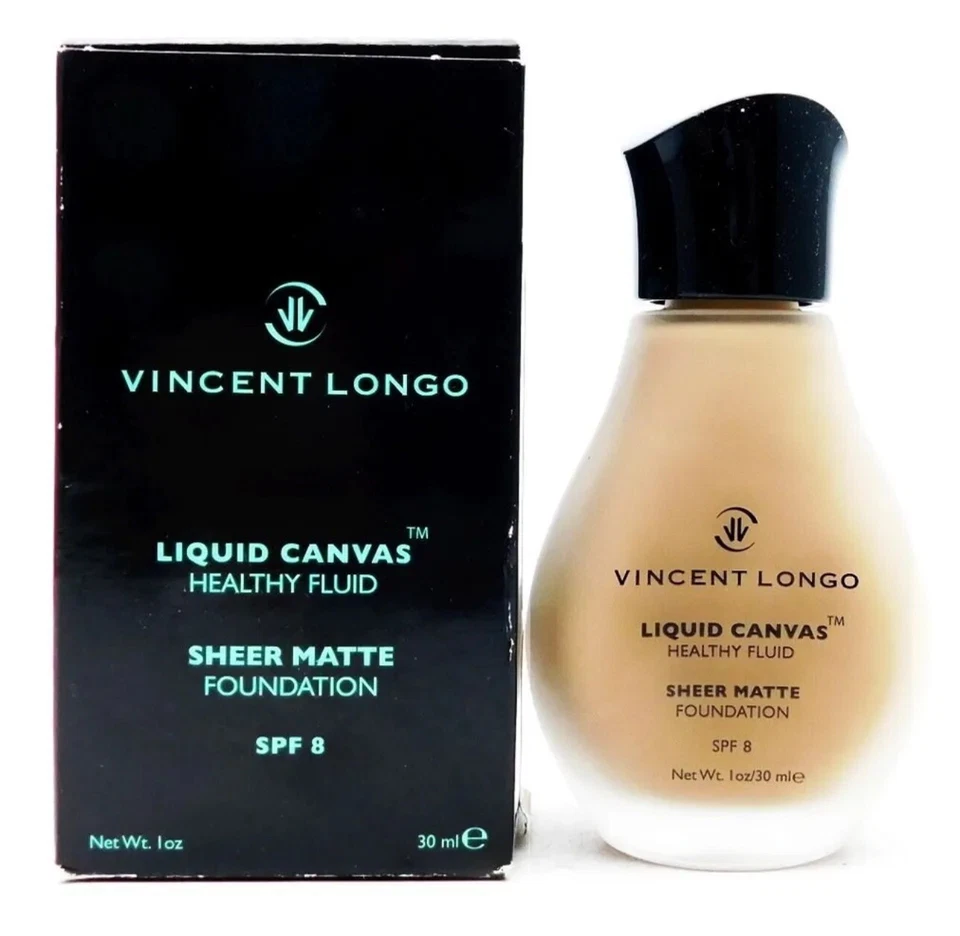 Vincent Longo Liquid Canvas Healthy Fluid Sheer Matte Foundation SPF8 Golden Tan - Image 1 of 1