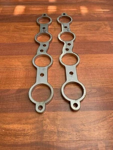 LS V8 1-7/8 header flanges 10MM STAINLESS STEEL ONE PAIR - Picture 1 of 2