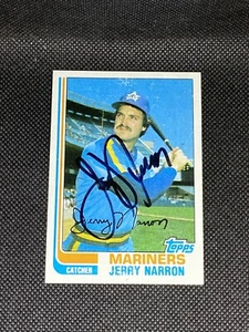 Jerry Narron Seattle Mariners Signed Auto 1982 Topps #719 ~ COA - Picture 1 of 3