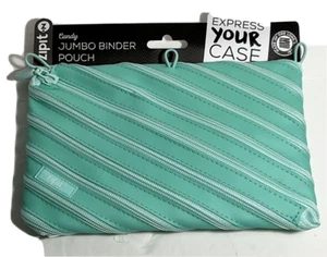 ZipIt Süßigkeiten Jumbo Ordner Etui 6" x 9" Aqua Blau Schultasche - Bild 1 von 2