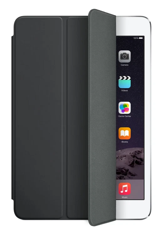 Genuine Apple iPad Mini 7.9” Leather Smart Case Black 2012/14 iPad Mini 1/2/3 - Image 1 of 4