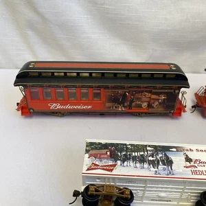 Hawthorne Village Budweiser Holiday Train- 8 PCs. Untested - Picture 1 of 18