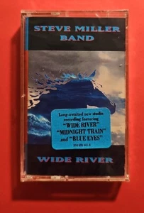 Steve Miller Band - Wide River Cassette SEALED w/ Hype Sticker  - Picture 1 of 5