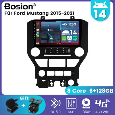 DAB+ Für Ford Mustang 2015-2021 Android14 Car Autoradio GPS Navi Carplay Carplay - Bild 1 von 4