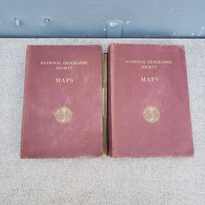2er Set National Geographic Society Kartenbuch - 1930er Jahre - Bild 1 von 14