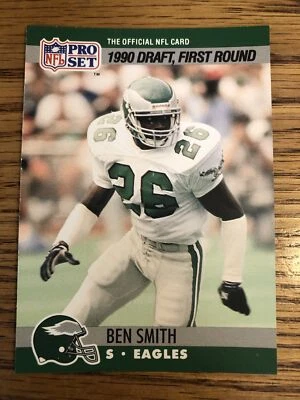 Ben Smith 1990 Pro Set Eagles #690   *B481* - Image 1 of 2