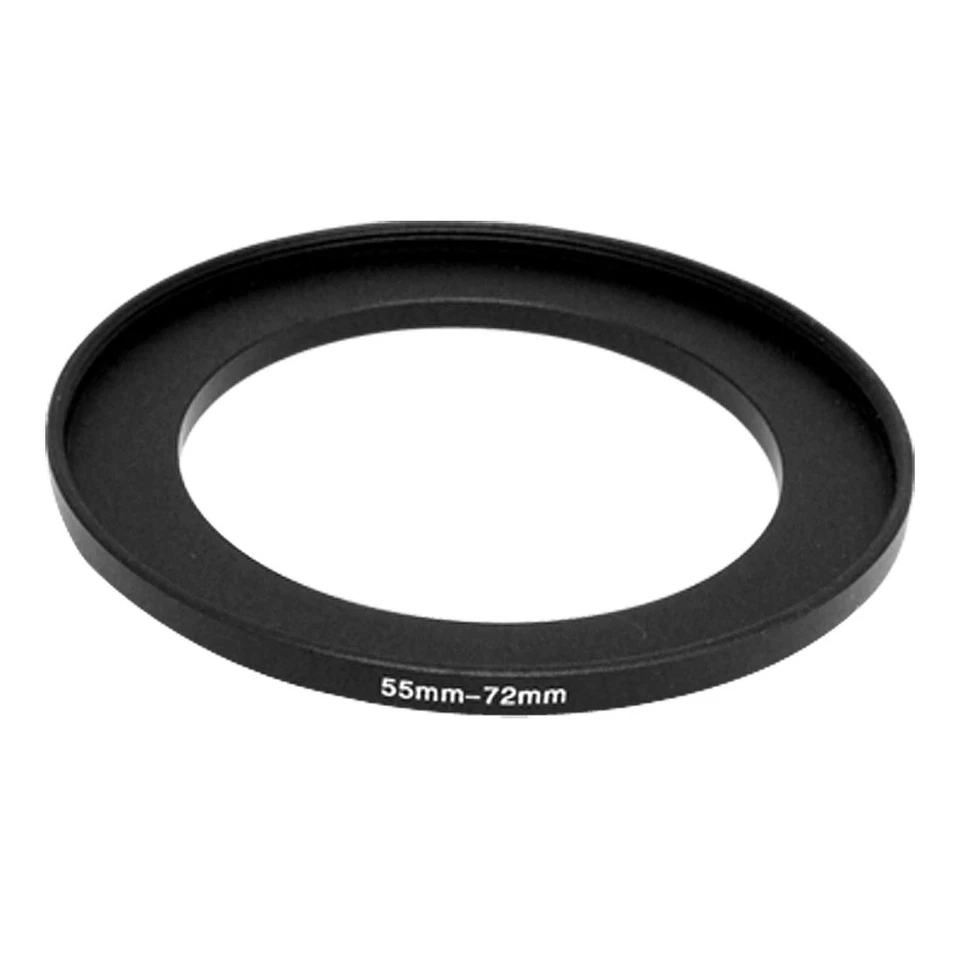 Camera 55mm Lens to 72mm Accessory Step Up Adapter Ring 55mm-72mm Black - Image 1 of 2