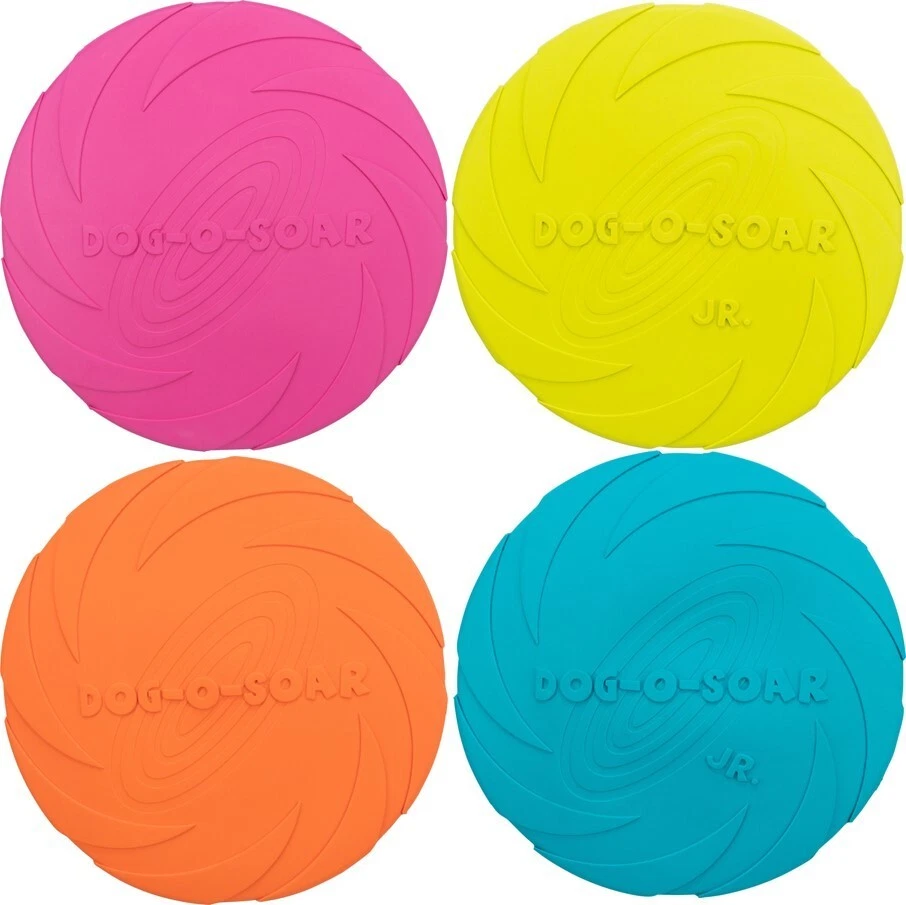 Trixie Dog Disc, Naturgummi, schwimmt, diverse Größen, farblich sortiert - Bild 1 von 1