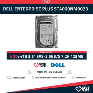 DELL ENTERPRISE PLUS ST4000NM0023 4TB HDD 3.5" SAS-2 6GB/S 7.2K 128MB - DRMYH - Photo 1/7