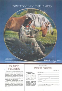 Magazine Print Ad THE HAMILTON COLLECTION 1993 Prairie Flower Matte Paper - Picture 1 of 1