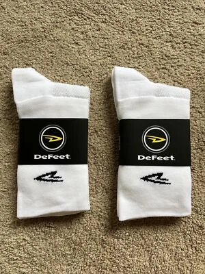 Новый 2 пары DeFeet Aireator 5 «велосипедные носки маленький мужчин до 7 женщин 6-8 белый черный - Изображение 1 из 4