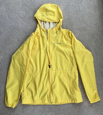 Chaqueta cortavientos ligera reflectante amarilla Columbia Kids talla grande Foto 1 de 4