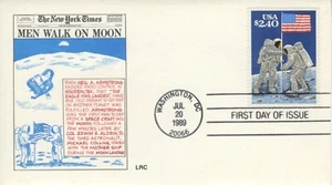 #2419 $2.40 Priority Mail FDC, LRC Hand-painted cachet Perfect! - Picture 1 of 1