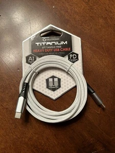 Celltronix Titanium 6Ft Tangle Free Heavy Duty Type C To Type C Lightening Charg - Zdjęcie 1 z 1