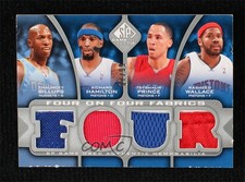 2009-10 SP Game Used Four on Fabrics /99 Richard Hamilton Tayshaun Prince HOF