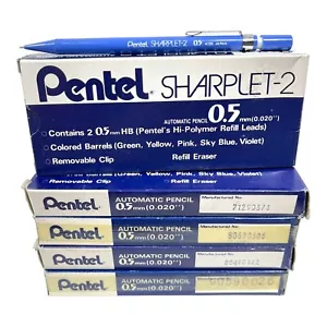 Vintage Japan 12 Pentel 0.5MM A125 Sharplet-2 Automatic Mechanical Pencils Blue - Picture 1 of 8