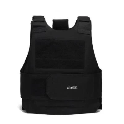 Body Bulletproof Vest Front Back Plates Armor Tactical Jacket Guard Security Kit