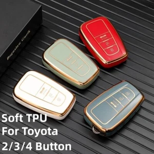 Para Toyota Corolla Altis CHR RAV4 Camry C-HR TPU Coche Llavero Estuche Cubierta Control Remoto - Imagen 1 de 27