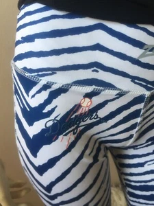 Dodger Leggings Los Angeles LA blue zebra tiger Zubas small MLB Dodgers Fan Gift - Picture 1 of 12