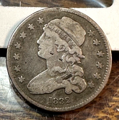 1832 Bust Quarter Super Original Fine/VF CHRC - Image 1 of 2